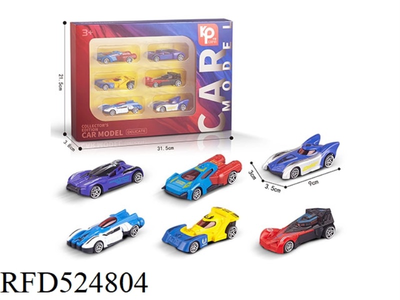 ALLOY CAR SET OF 6 PIECES