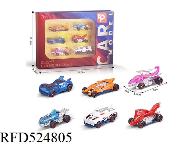 ALLOY CAR SET OF 6 PIECES