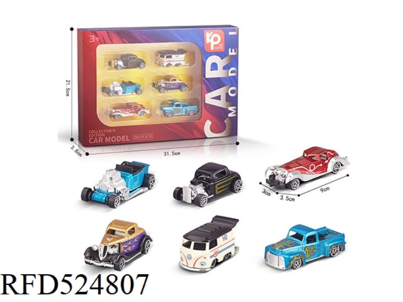 ALLOY CAR SET OF 6 PIECES