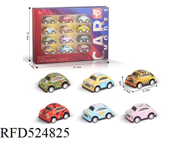 ALLOY CAR SET OF 12 PIECES