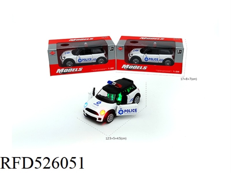 1:32 FAN BOILER ALLOY CAR WITH LIGHT WEIGHT IC (POLICE CAR)