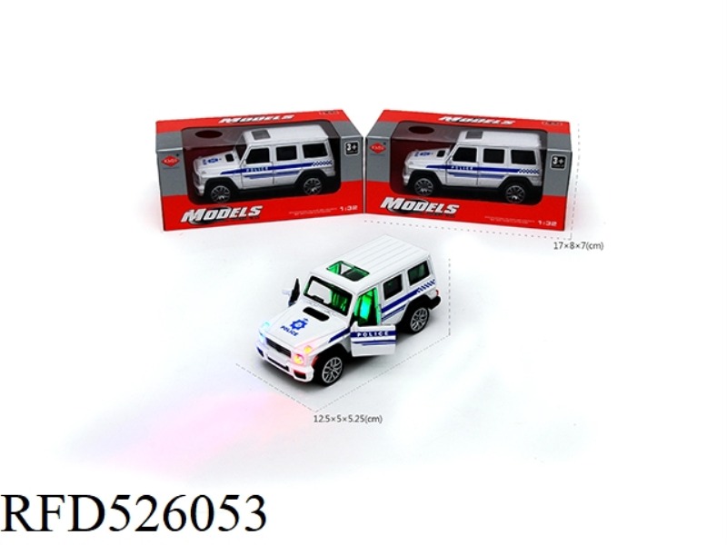 1:32 MERCEDES-BENZ FRATERNITY METAL LIGHT IC CAR (POLICE CAR)