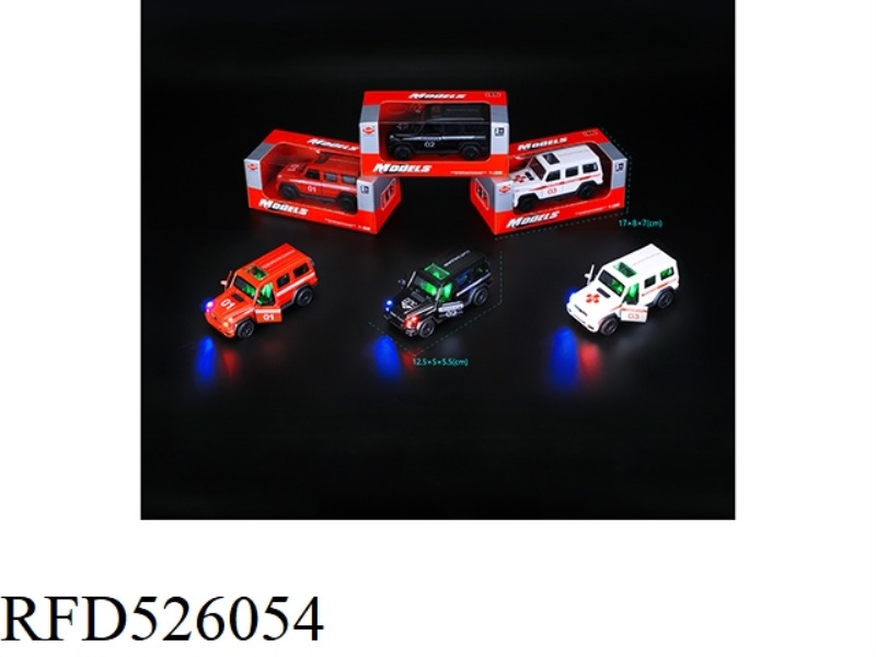 1:32 MERCEDES BUILAI ALLOY LIGHT IC CAR (RUSSIAN POLICE CAR)