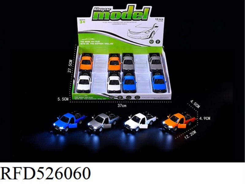 1:32 JEAI ALLOY HEADLIGHTS IC THREE-DOOR PICKUP TRUCK 12 DISPLAY CASES