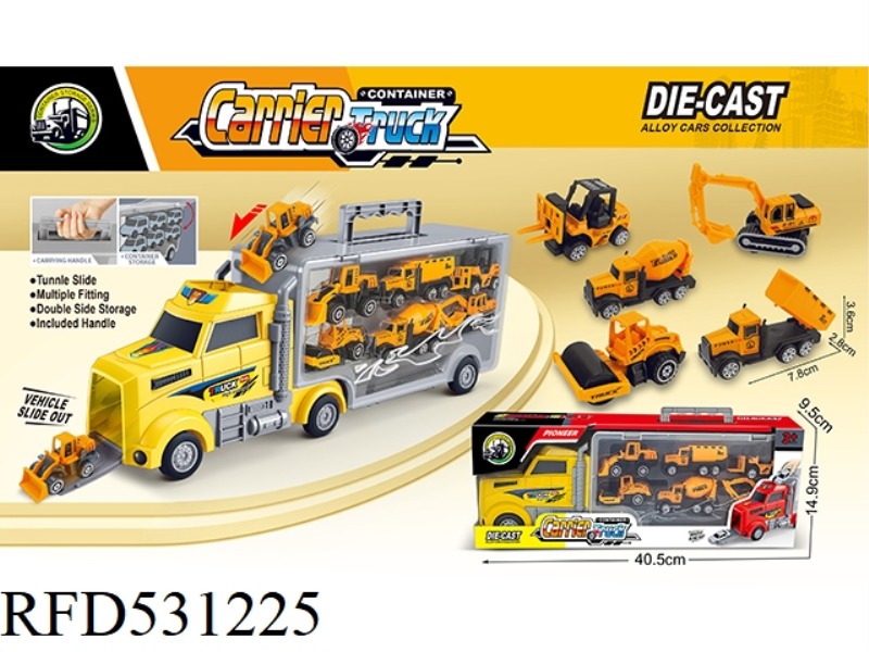 LARGE ENGINEERING ALLOY STORAGE CONTAINER CAR