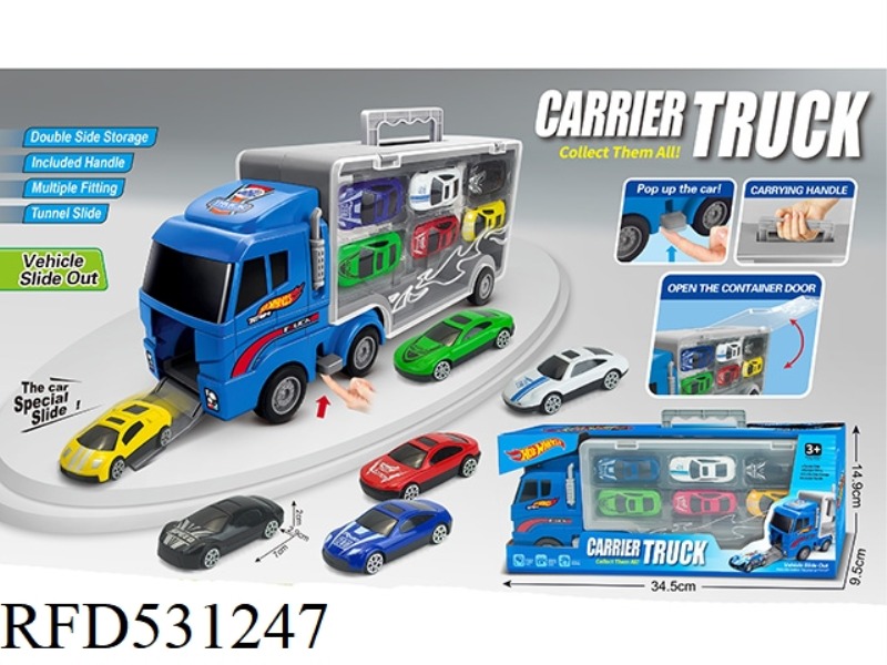 ALLOY HOT WHEEL STORAGE CONTAINER RACING CAR