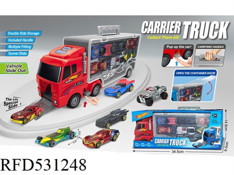 ALLOY HOT WHEEL STORAGE CONTAINER RACING CAR