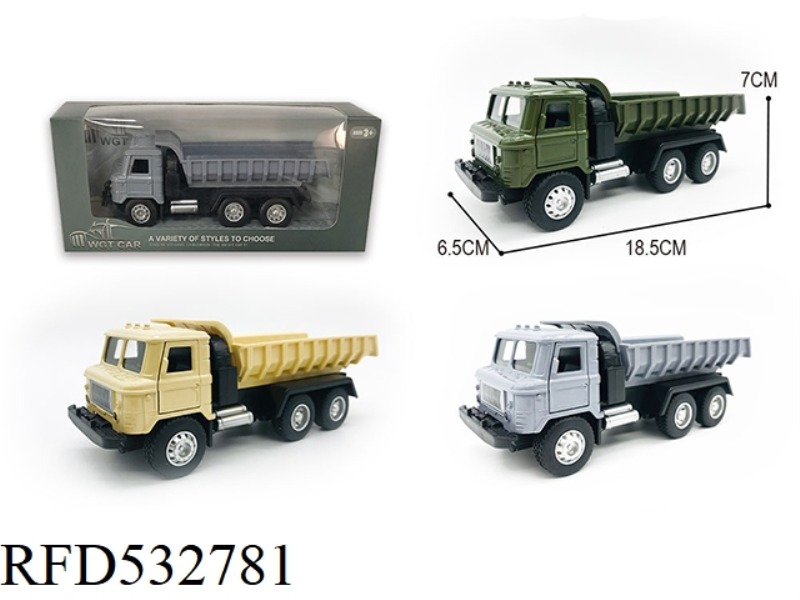 SQUARE HEAD OPEN DOOR JAI AI ARMY CARD DUMP TRUCK