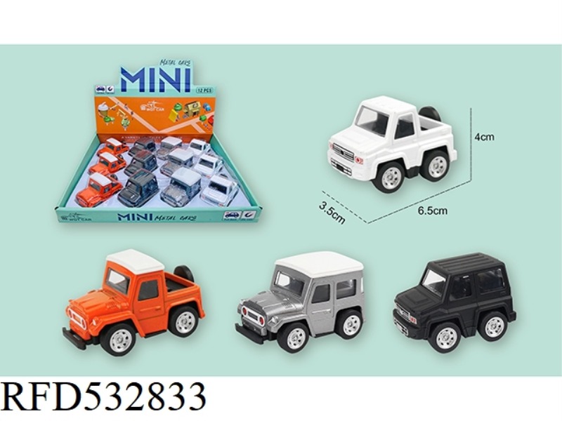 ALLOY Q VERSION OF FOUR BOAI PICKUP MIXED 12PCS