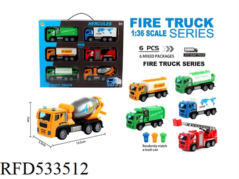 PLASTIC CITY REBOUND TRUCK (ROLLER TRUCK + TANK TRUCK + SANITATION TRUCK + SPRINKLER TRUCK + CONTAIN