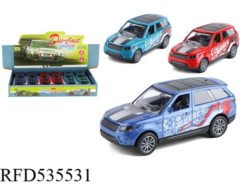 1:36 ALLOY CAR RANGE ROVER JAI AI (12PCS PACK)