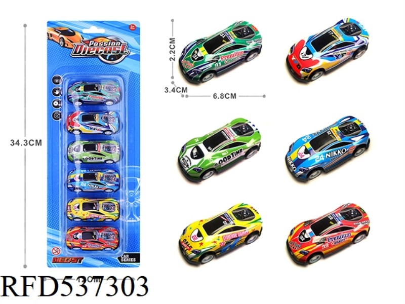 1:64 JAI LIGHT ALLOY IRON SHEET CAR 6 ONLY LOADED