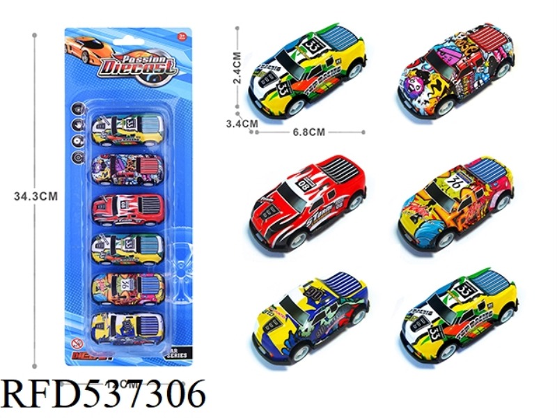 1:64 JAI LIGHT ALLOY IRON SHEET CAR 6 ONLY LOADED