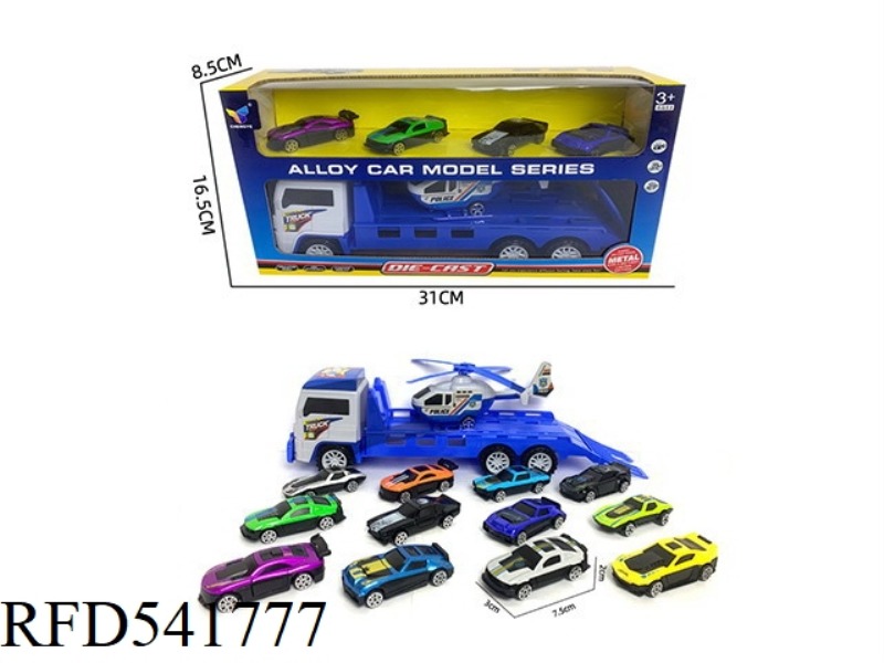 INERTIA TRACTOR +4 ALLOY SPORTS CAR SET