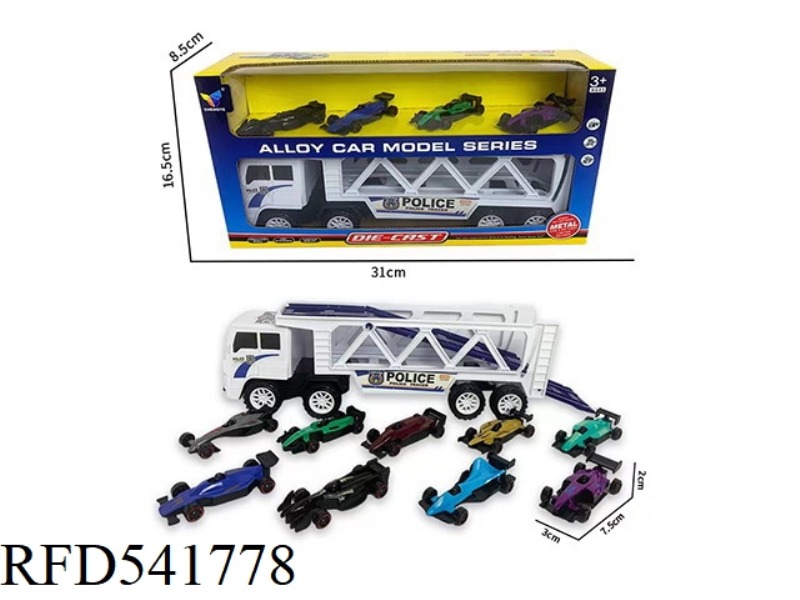 INERTIA FLAT CAR +4 ALLOY EQUATION CAR SET