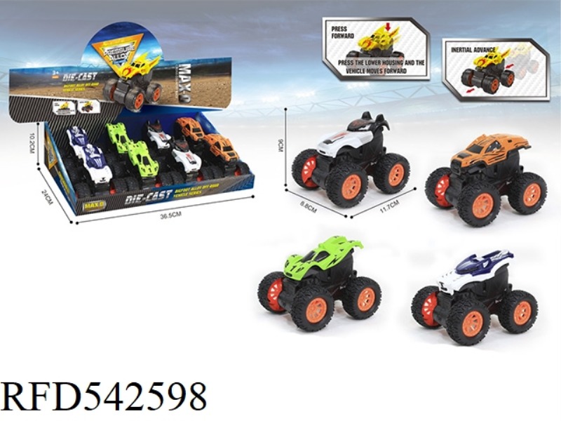 BIGFOOT OFF-ROAD ALLOY CAR (PRESS) 8PCS