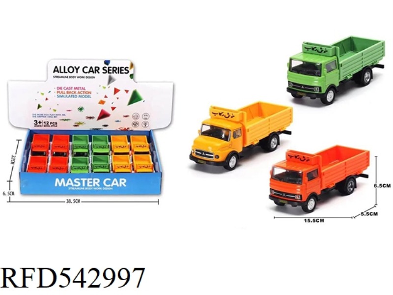 1:32 ALLOY TRUCK [DOUBLE DOOR WITH LIGHT SOUND] 12PCS