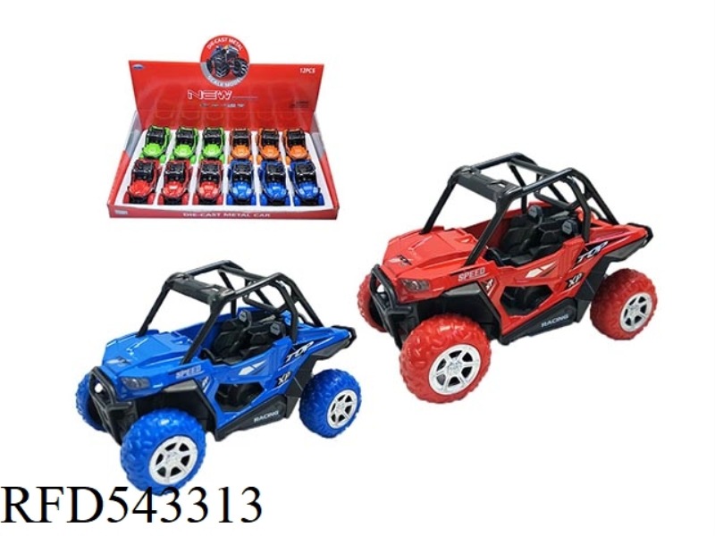 SOUND LIGHT PULL-BACK CAR 12PCS