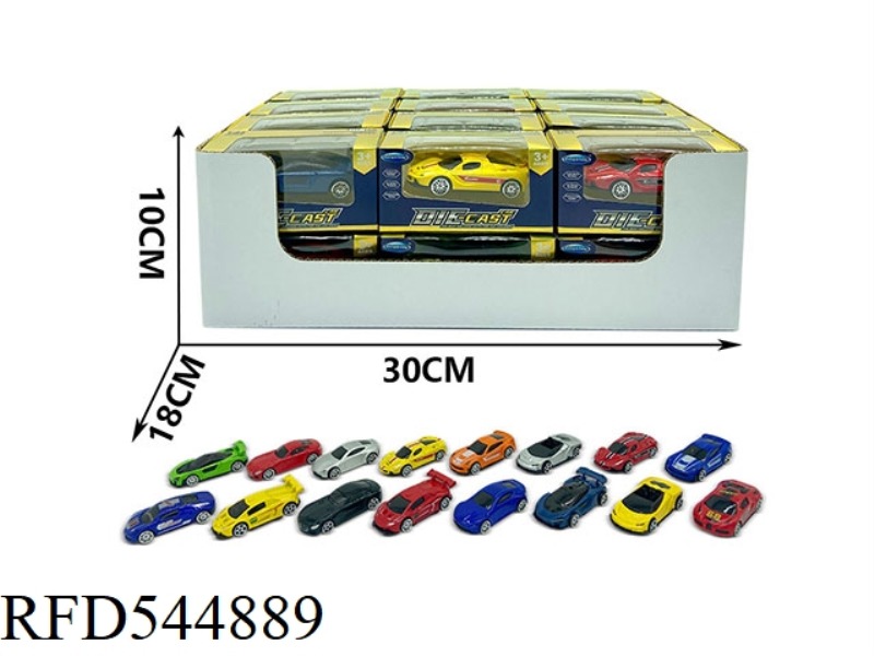 SLIDING ALLOY SIMULATION SPORTS CAR 24PCS