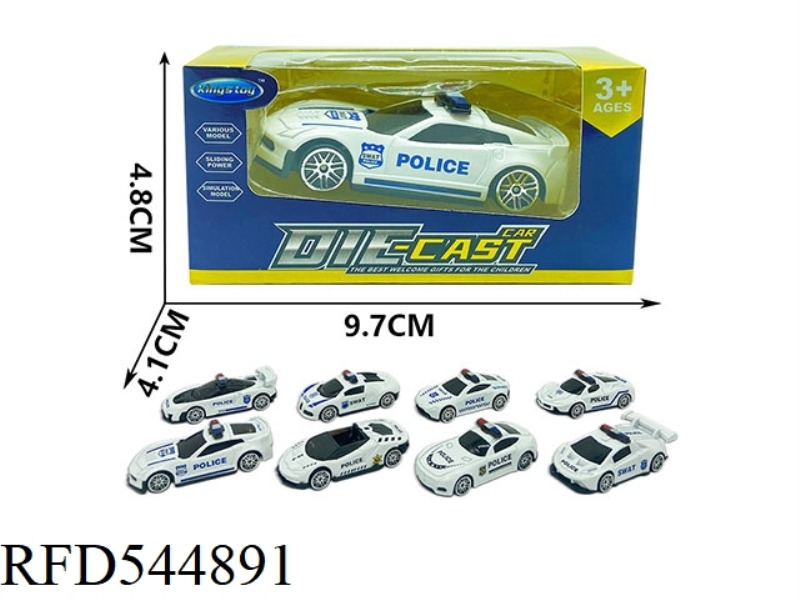 COASTING ALLOY POLICE CAR