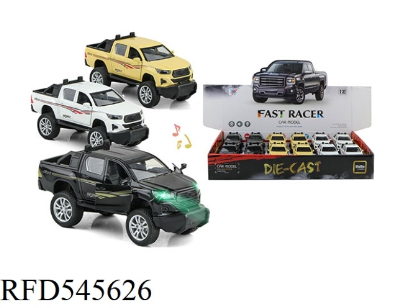 1:32 HELUX ALLOY CAR PULL BACK DOOR LIGHTING MUSIC (12 ONLY)