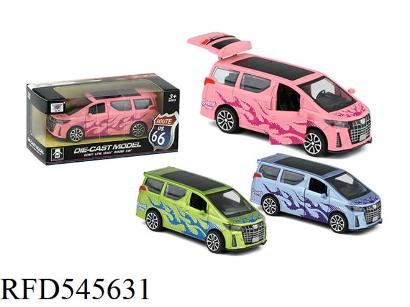 1:32 TOYOTA COMMERCIAL VEHICLE ALLOY CAR PULL BACK THREE DOORS (1 ONLY)