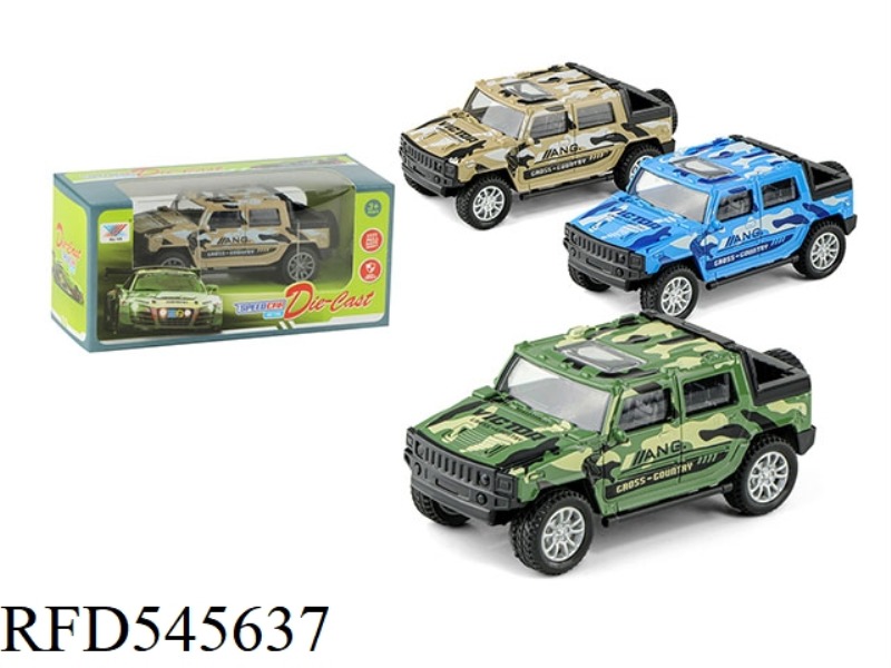 1:36 HUMMER MILITARY VEHICLE ALLOY PULL-BACK MODEL (1 ONLY)