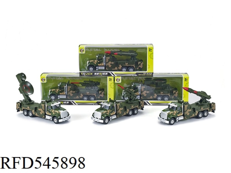 1:24 AMERICAN ARMY GREEN JAI SOUND AND LIGHT ALLOY MILITARY VEHICLE WITH LIGHT MUSIC