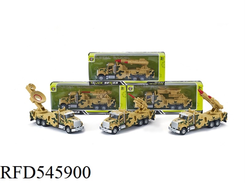 1:24 AMERICAN DESERT YELLOW JAI SOUND AND LIGHT ALLOY MILITARY VEHICLE WITH LIGHTS AND MUSIC