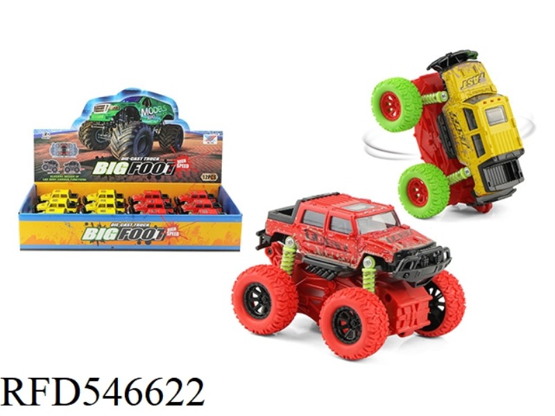 1:32 BIGFOOT ALLOY FOUR-WHEEL DRIVE INERTIAL CLIMBING BIKE (12 PIECES)