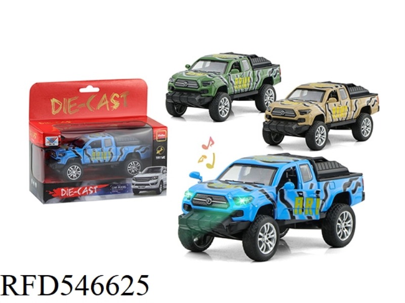 1:32 BIGFOOT ALLOY CAR PULL BACK LIGHTS MUSIC DOOR (1 PACK)