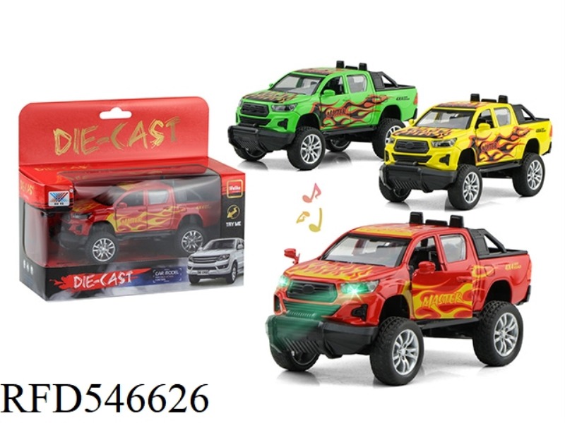 1:32 BIGFOOT ALLOY CAR PULL BACK LIGHTS MUSIC DOOR (1 PACK)