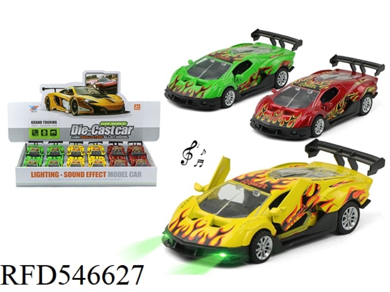 1:32 ALLOY CAR LAMBORGHINI DOOR BACK LIGHTING MUSIC (12 PIECES)