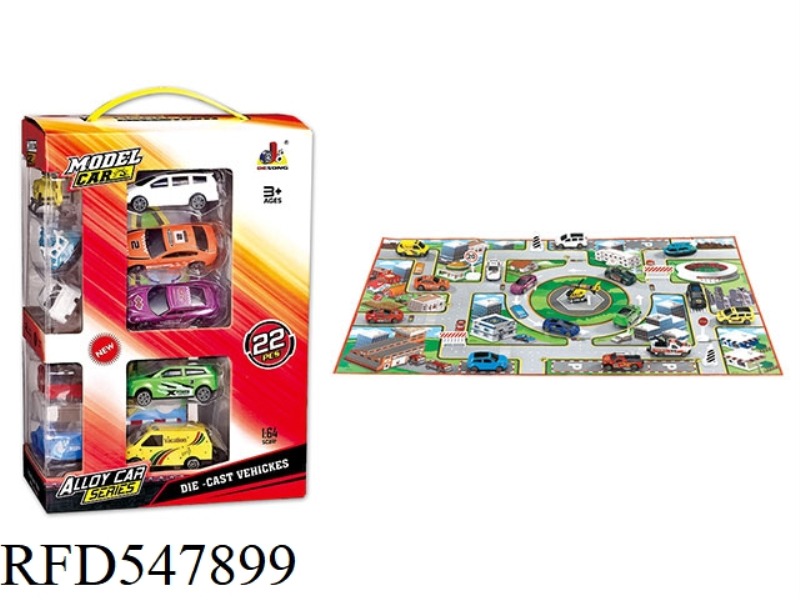 22PCS ALLOY CAR MAP COMBINATION