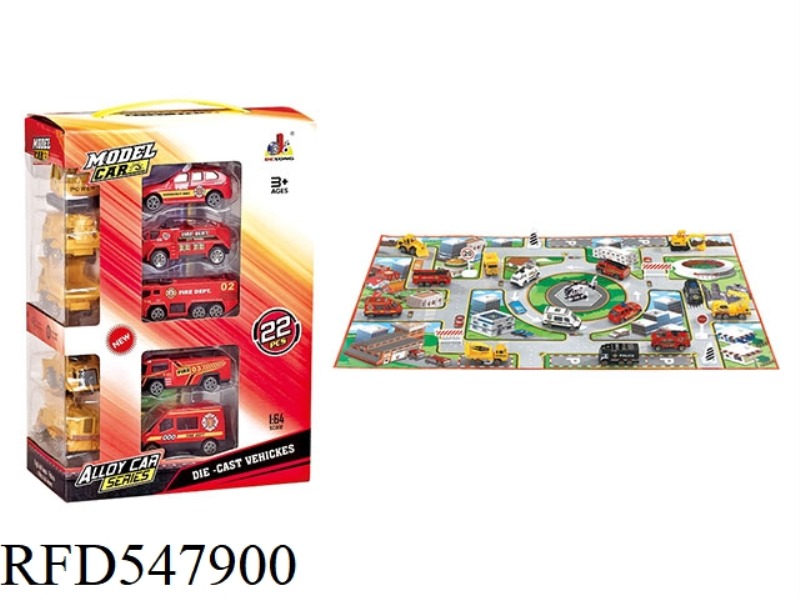 22PCS ALLOY CAR MAP COMBINATION