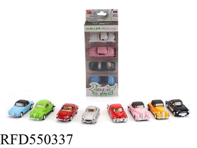1:60 ALLOY PULL-BACK SIMULATION CLASSIC CAR