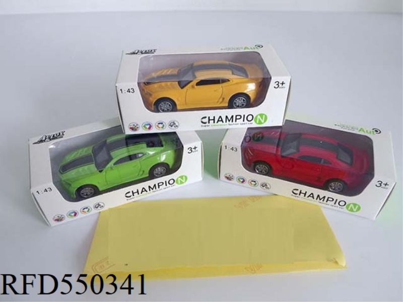 1:43 ALLOY PULL-BACK SIMULATION MUSTANG CHEVY