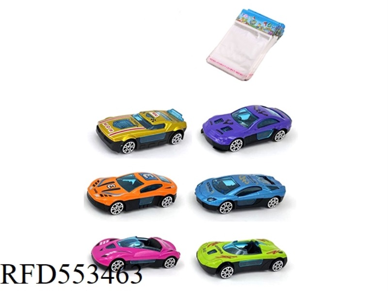 1:64 ALLOY SLIDING SPORTS CAR 6 MODELS