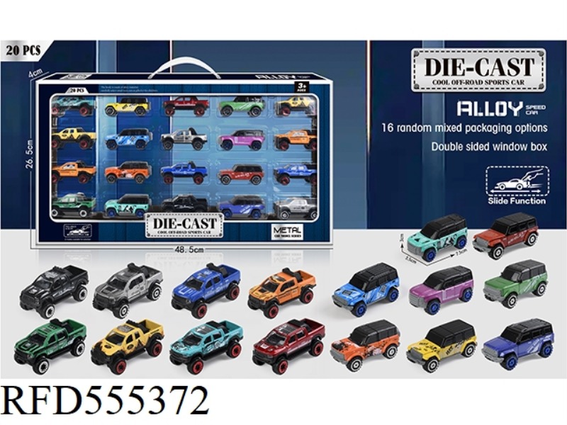 SLIDING ALLOY SUV (20 CARS)