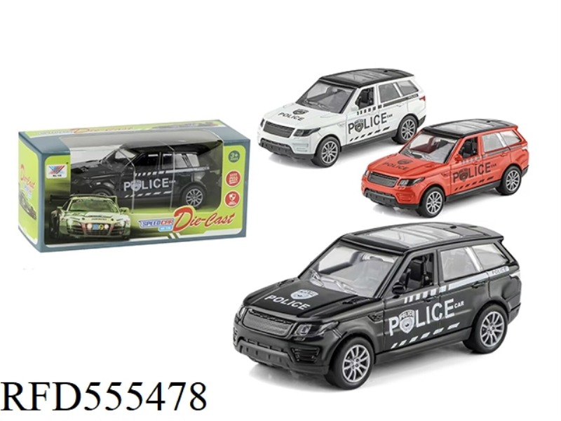 1:36 POLICE CAR RANGE ROVER ALLOY PULLEBACK MODEL (1 ONLY)
