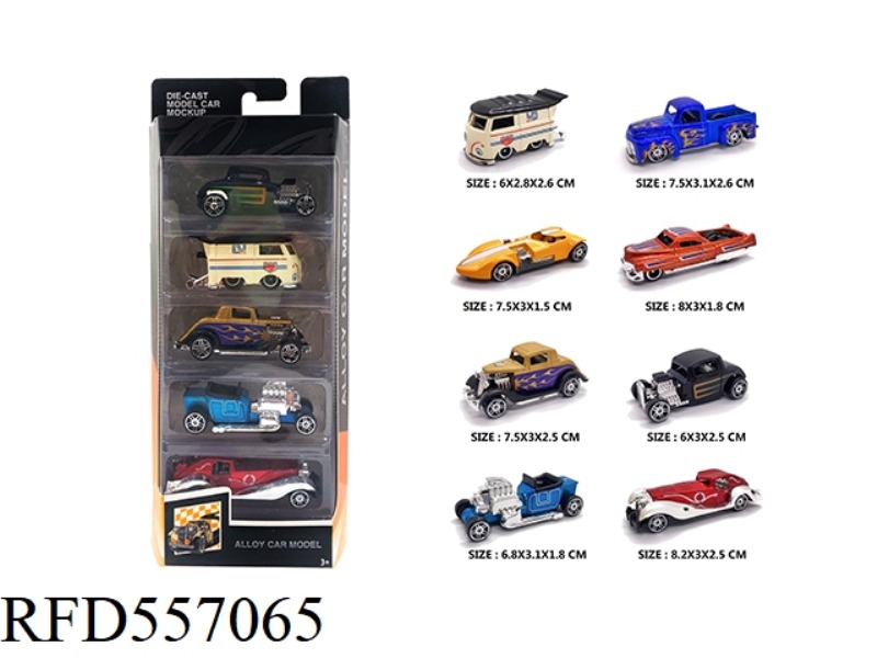 TAXI 1:64 ALLOY CLASSIC CAR 5 BOXED