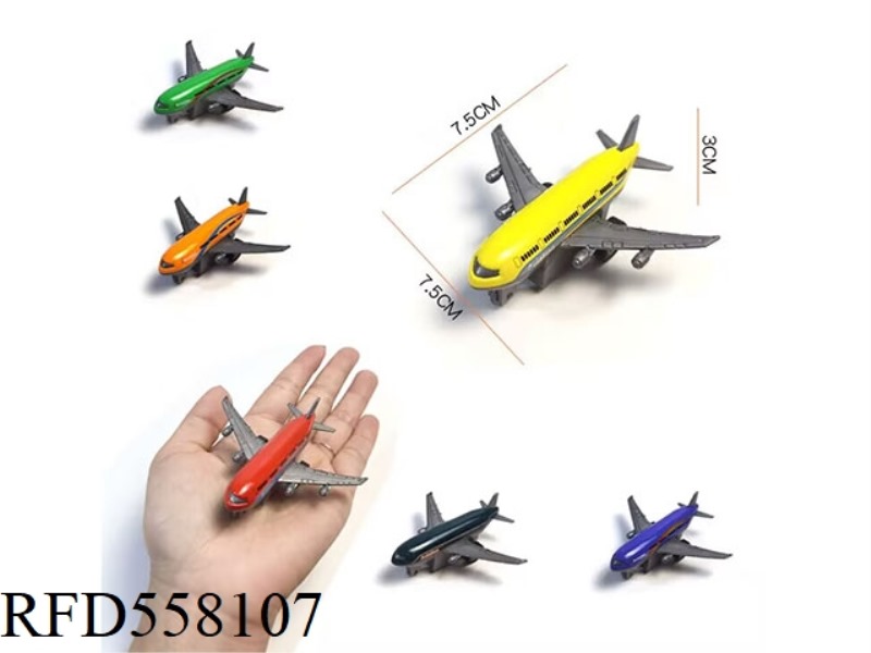 PULL BACK METAL DIE-CAST AIPLANE