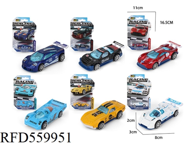 1:64 SLIDING ALLOY RACING CAR