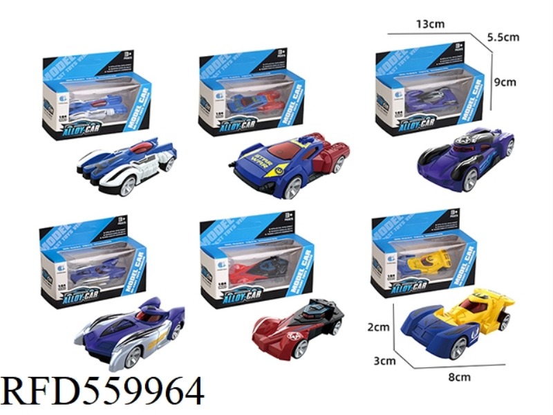 1:64 SPORTS CAR SLIDING ALLOY CAR