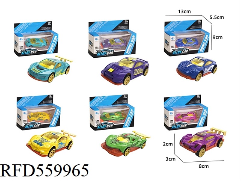 1:64 RACING SLIDING ALLOY CAR A