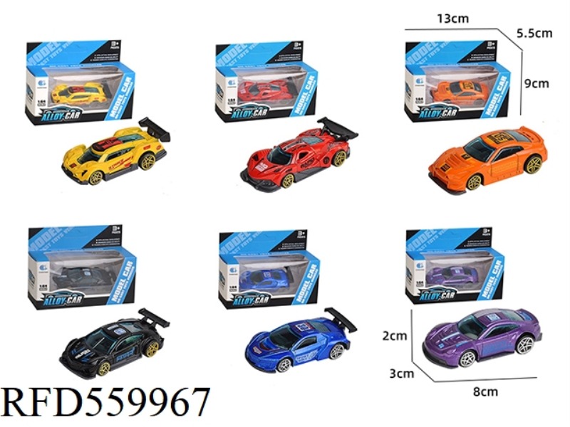 1:64 RACING SLIDING ALLOY CAR B