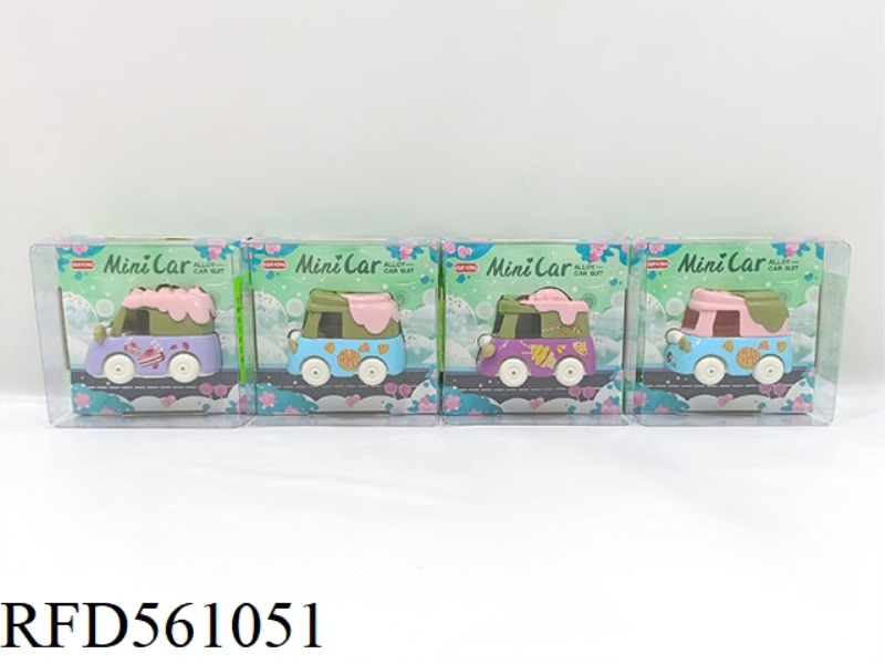 MINI ALLOY CAR DESSERT PVC BOX (ENGLISH)