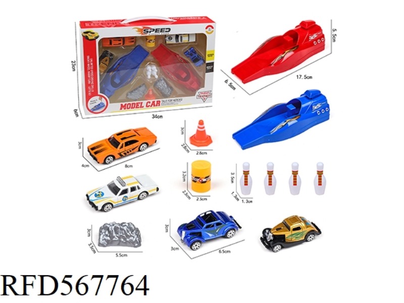 4 GLIDE ALLOY CLASSIC CAR +2 EJECTION SET