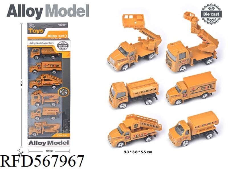 SLIDING ALLOY ENGINEERING TRUCK (6 PIECES)