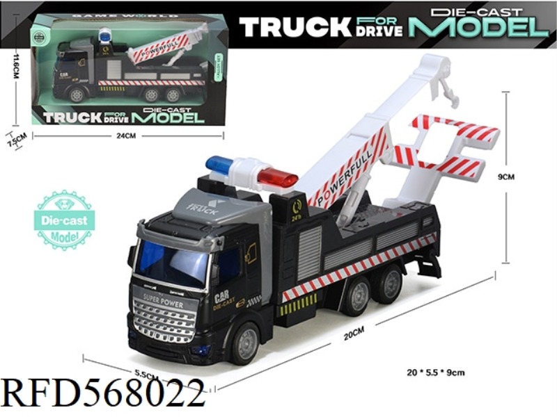 ALLOY PULL BACK TRAFFIC WRECKER